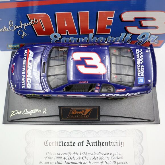 Dale Earnhardt Jr #3 Revell 1999 Chevrolet Monte Carlo ACDelco 1:24 Diecast Car - Picture 5 of 7